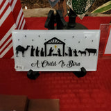 Nativity Glass Tiles