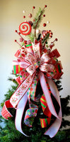 Red & White Candy Tree Topper