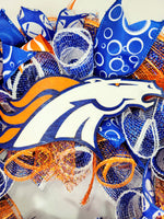 Denver Bronco Striped Wreath