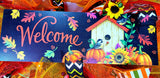 Fall Welcome with Bird House